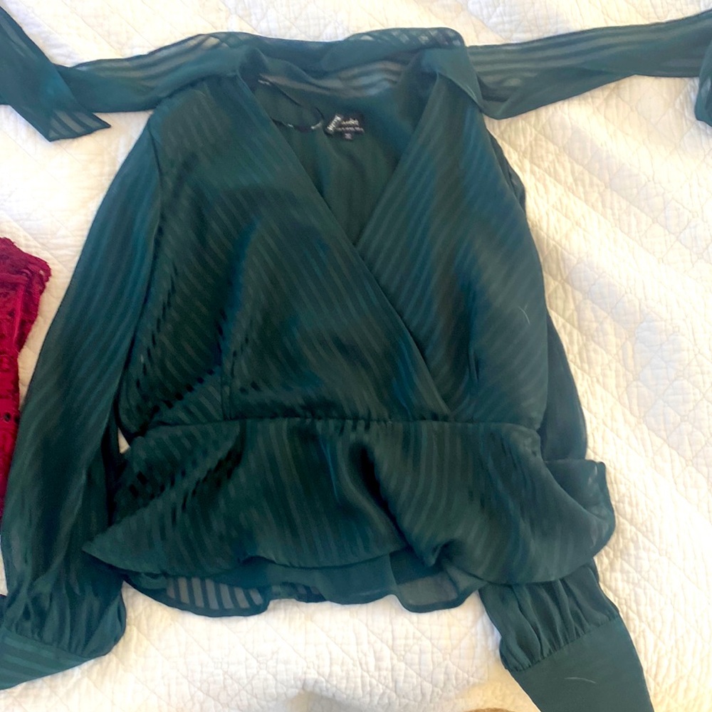 Bardot green blouse 10